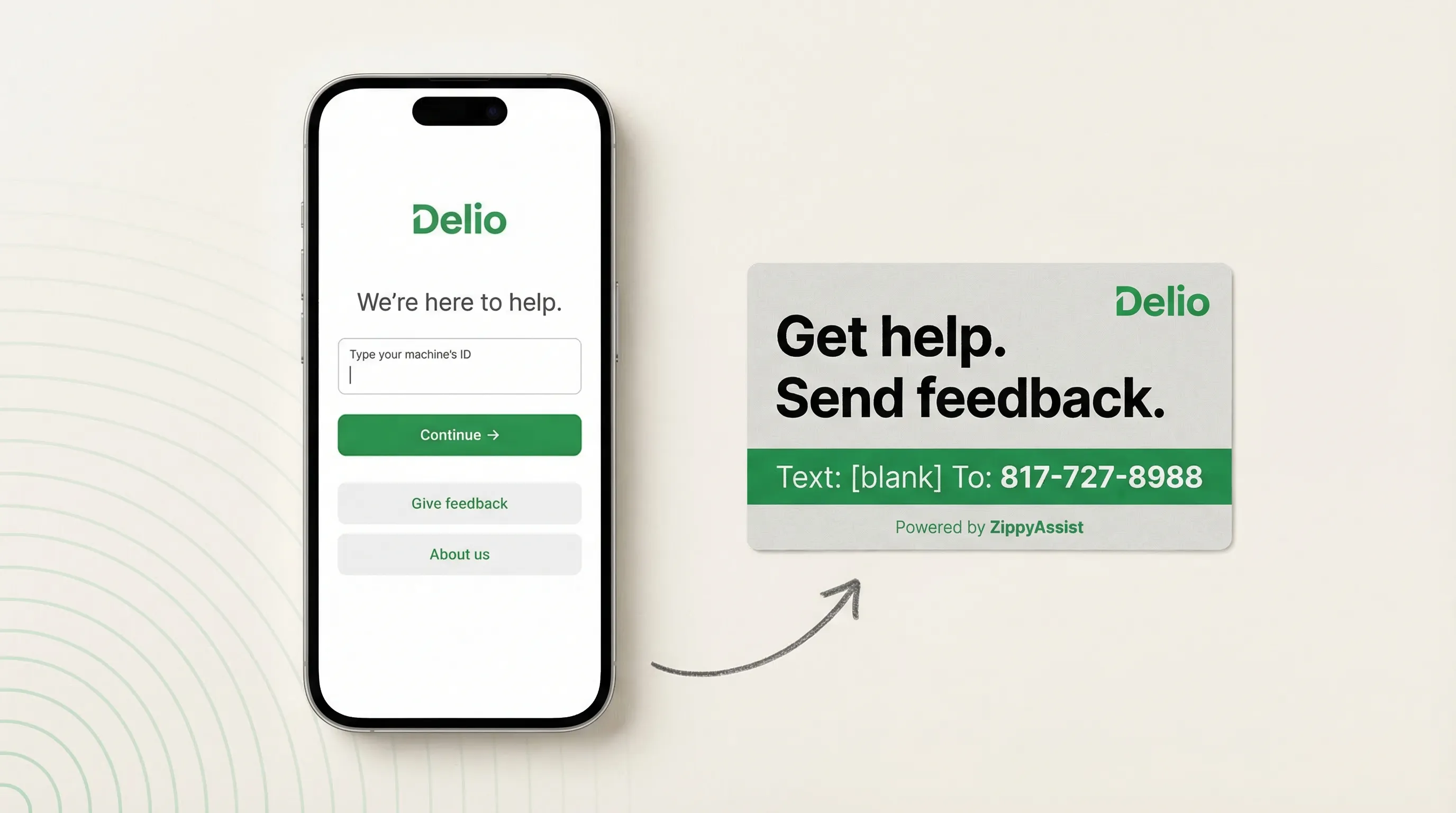 Delio ZippyAssist app for support and product requests