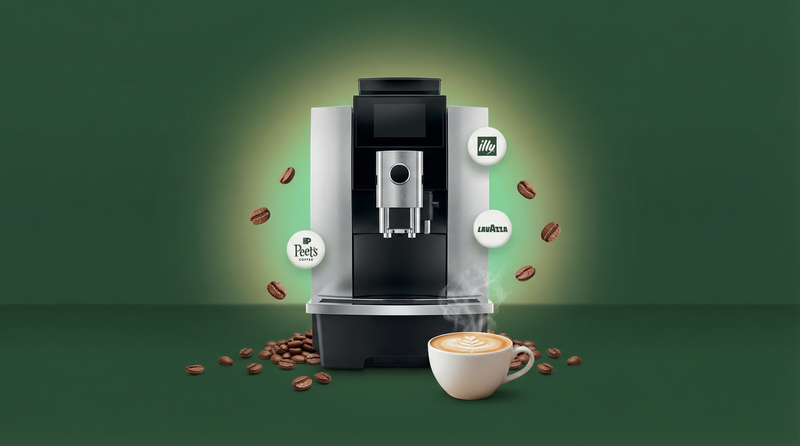 Bean-to-cup office coffee machine
