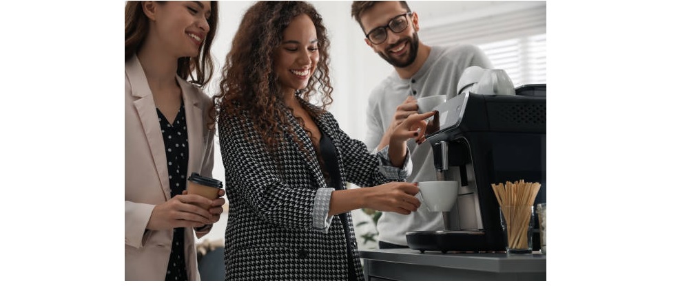 corporate office coffee nook