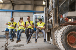 breaktime at the plant
