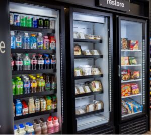 three door smart cooler